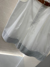 MIUMIU HIGH-WAISTED PLAID BERMUDA SHORTS 276622