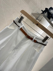 MIUMIU HIGH-WAISTED PLAID BERMUDA SHORTS 276622