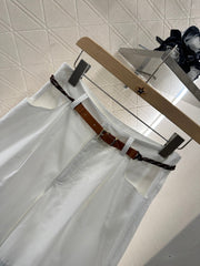 MIUMIU HIGH-WAISTED PLAID BERMUDA SHORTS 276622