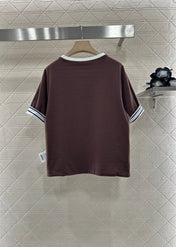 MIUMIU REVERSIBLE OVERSIZED CREW NECK TEE 276642