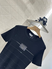 CHANEL FITTED SHORT-SLEEVE KNIT TOP 276496