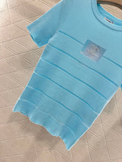 CHANEL FITTED SHORT-SLEEVE KNIT TOP 276494