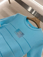 CHANEL FITTED SHORT-SLEEVE KNIT TOP 276494