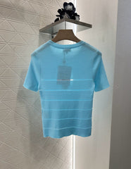 CHANEL FITTED SHORT-SLEEVE KNIT TOP 276494