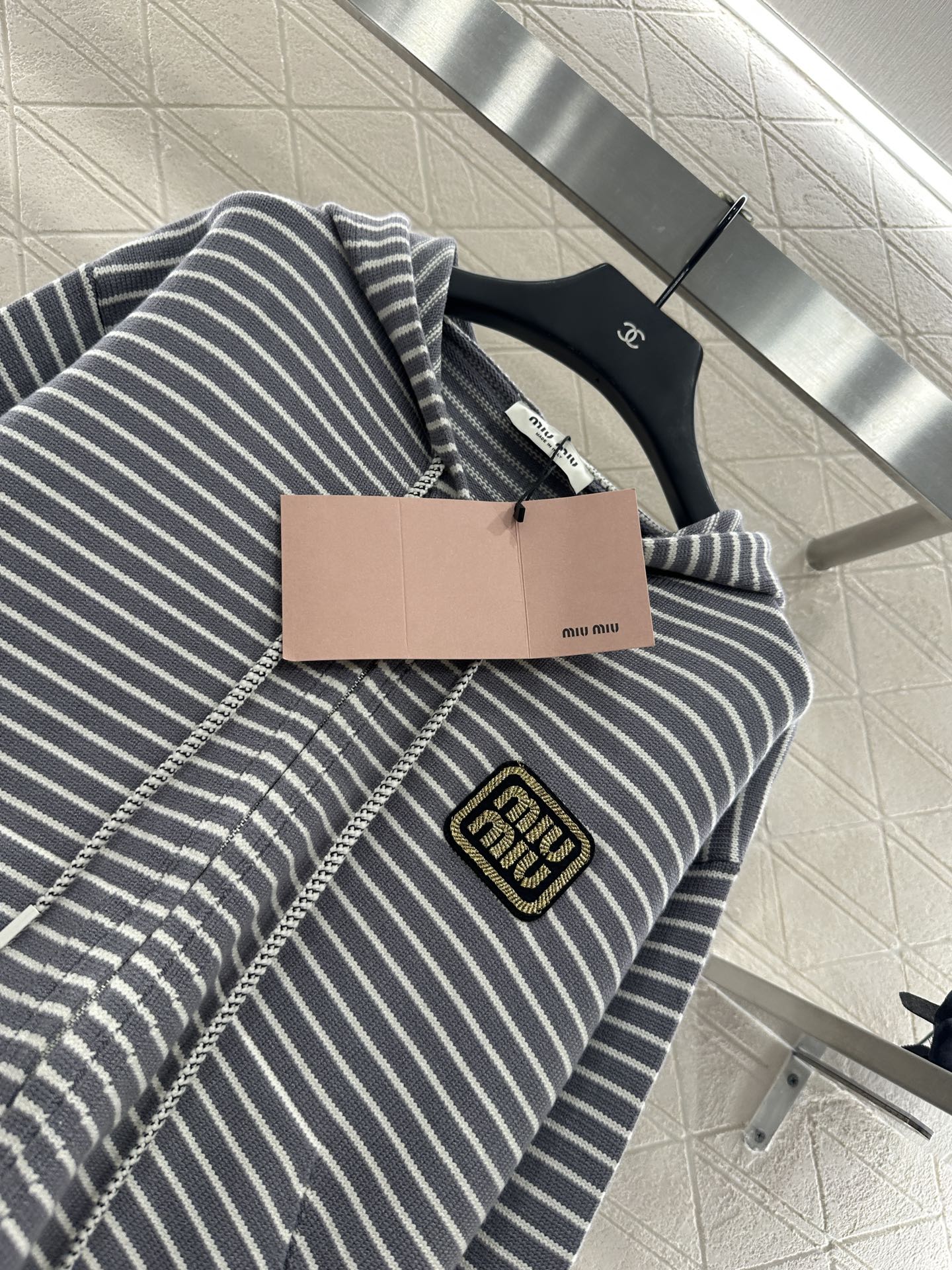 MIUMIU FLEECE HOODED JACKET STYLE 96