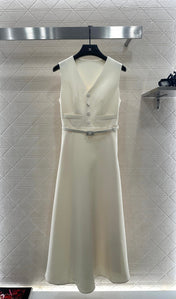 DIOR 25S SLEEVELESS DRESS WITH BELT STYLE 305