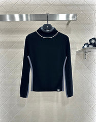 CHANEL 25S HIGH-NECK PULLOVER SWEATER 350