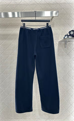 CHANEL 25S WIDE-LEG FLEECE-LINED PANTS 403