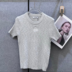 LOEWE SHORT-SLEEVE KNIT TOP STYLE 122