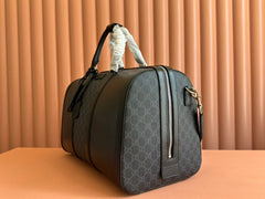 JUMBO MEDIUM DUFFLE 44 IN EXTRA DARK GREEN GG CALFSKIN