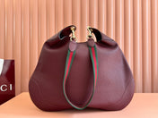 B LARGE SHOULDER BAG 49 IN ROSSO ANCORA RED CALFSKIN