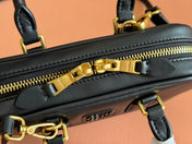 ARCADIE BAG 19 IN BLACK SHINY CALFSKIN