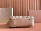 ARCADIE MATELASSÉ BAG 27 IN MISCHKA BEIGE LAMBSKIN