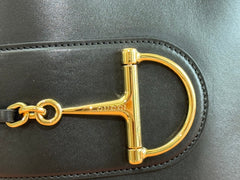 73 SMALL BUCKET BAG 20 IN BLACK SMOOTH CALFSKIN