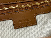 73 SMALL BUCKET BAG 20 IN BROWN SMOOTH CALFSKIN
