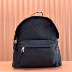 MEDIUM BACKPACK 42 IN BLACK GG CANVAS