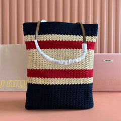 BOLSA TOTE WOVEN 38 MULTICOLOR IN RAFFIA