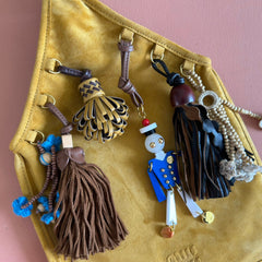 SUEDE BAG WITH TRICK 37 WHISKEY