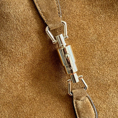 GUCCI 25S JACKIE GIORNO 44 CM IN BROWN SUEDE