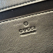 GUCCI 26S GG MARMONT BAG 22 IN WARM GRAY BROWN LAMBSKIN