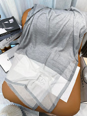 SCARF 200 CM IN DOVE GRAY MIX WHITE CASHMERE 402260