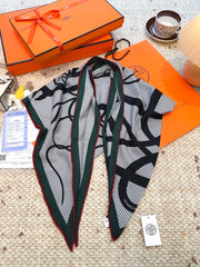 HERMES 25S SCARF 140 IN CASHMERE SILK 854530
