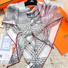 HERMES 25S SCARF 140 IN CASHMERE SILK 854527