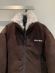 MIUMIU SHERPA FLEECE JACKET STYLE 470