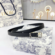 DIOR 25S BELT 20 MM IN BLACK CALFSKIN 570111