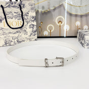 DIOR 25S BELT 20 MM IN WHITE CALFSKIN 570113
