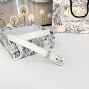 DIOR 25S BELT 20 MM IN WHITE CALFSKIN 570113