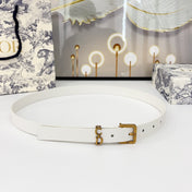 DIOR 25S BELT 20 MM IN WHITE CALFSKIN 570114