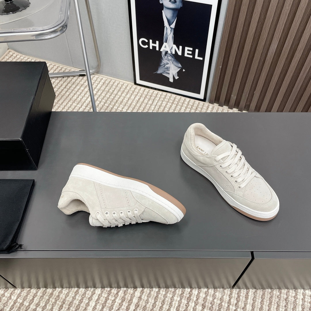 SL/61 SNEAKERS IN PALE GRAY SUEDE