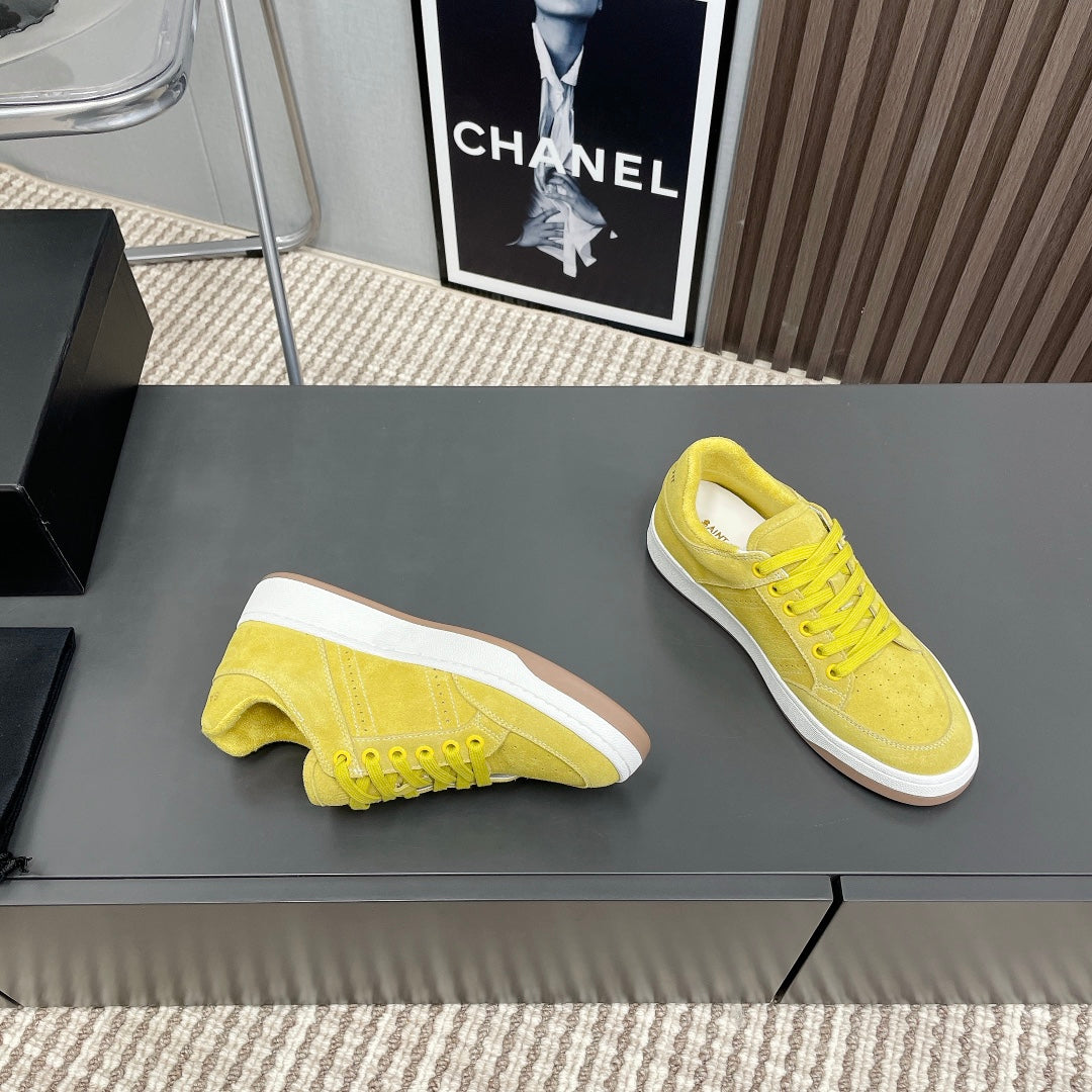 SL/61 SNEAKERS IN LIGHT YELLOW SUEDE
