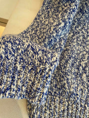 CC Sweater In Blue Mix White Wool
