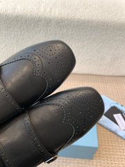 MONK STRAP IN BLACK CALFSKIN