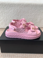 DAD SANDAL IN PALE PINK CALFSKIN