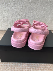 DAD SANDAL IN PALE PINK CALFSKIN