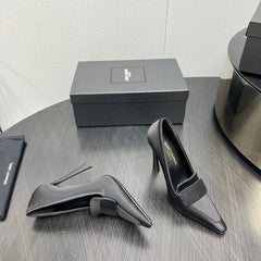D'ORSAY PUMPS IN BLACK SILK