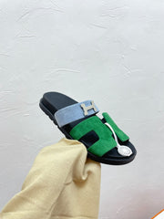 CHYPRE SANDAL OCEAN MIX SKY SUEDE WITH H BUCKLE