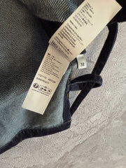 Loewe Pocket Leather Jacket Dark Blue Denim Cotton