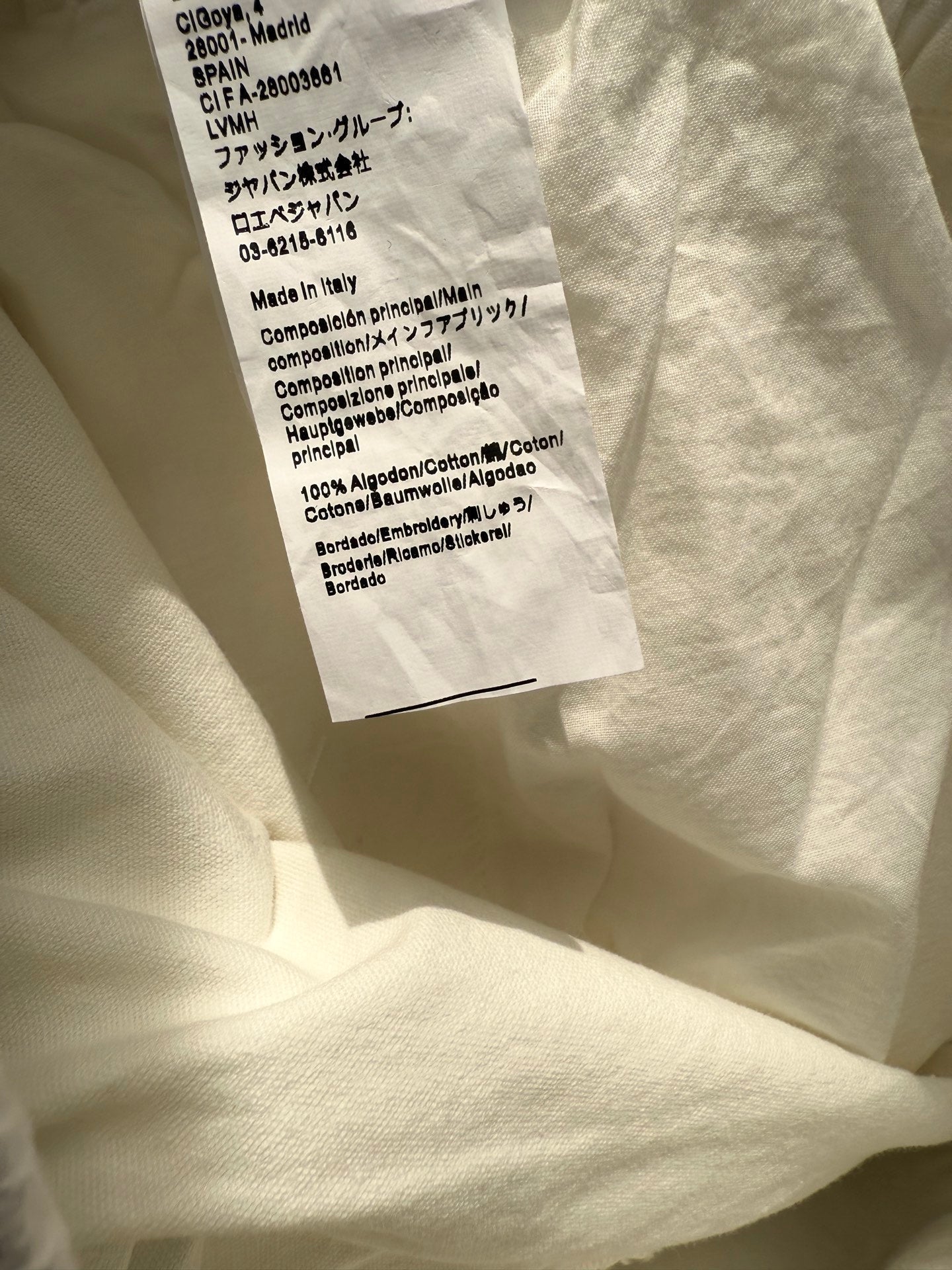 Loewe Set Ivory Cotton