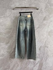 Loewe Waist-burnt Jeans Blue Cotton