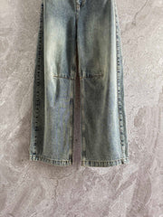 Loewe Waist-burnt Jeans Blue Cotton
