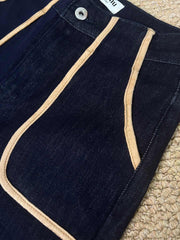 MIUMIU SLIM-STRAIGHT STRETCH PANTS 532