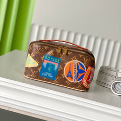 COMPARTMENTS 24 IN BROWN MONOGRAM CANVAS WITH GOLD LOCK