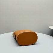 BUCKET BAG 20 IN BROWN CALFSKIN