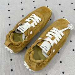 TRAIL SNEAKER IN DIJON YELLOW SUEDE