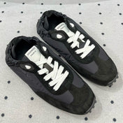 TRAIL SNEAKER IN BLACK SUEDE