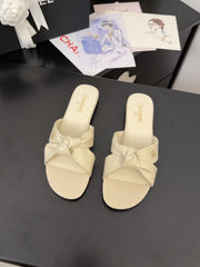 LACE MULE 2 CM IN WHITE CREAM LAMBSKIN